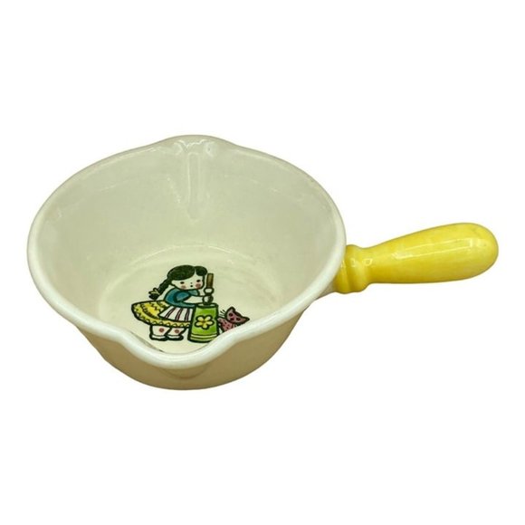 Metlox Poppytrail Happy Time Butter Churn Girl Soup Gravy California Pottery - Picture 1 of 12